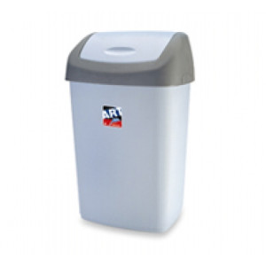Swing cover bin